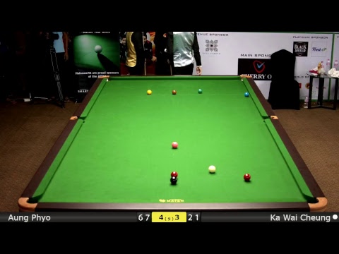 Snooker U21 1/4 Final : Aung Phyo vs Ka Wai Cheung