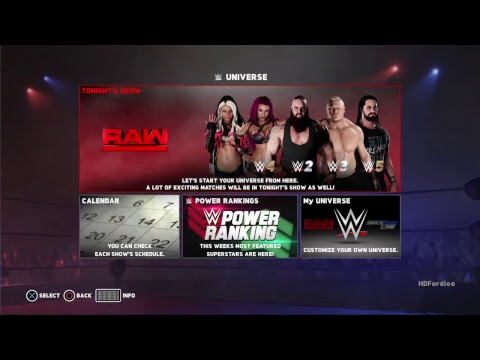 WWE 2K18 My Career Mode And My Universe Mode EP2