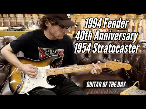 Immagine Fender Limited Edition 40th Anniversary 1954 Reissue Stratocaster with Maple Fretboard 1994 - 2-Color Sunburst - 26