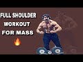 Full Shoulder Workout For Mass & Size Gain| Rubal Dhankar
