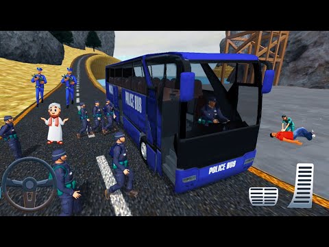 Us Police Mountain Bus Driving Simulator #6 - Best Uphill Police Bus Games Android Ios Gameplay