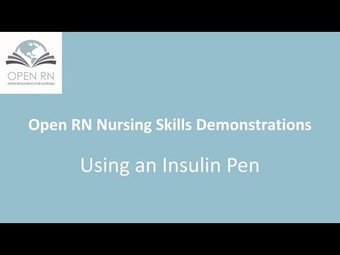 Using an Insulin Pen