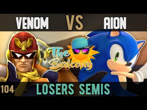 PM @ the Balcony 104 - Losers Semis ft. R3|Venom (Falcon) VS TB|Aion (Sonic)
