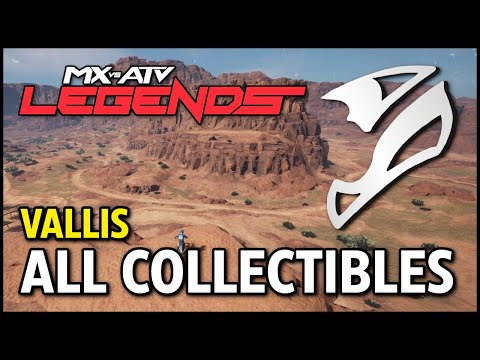 MX vs ATV Legends - Vallis - All 25 Collectibles (Helmet Locations)