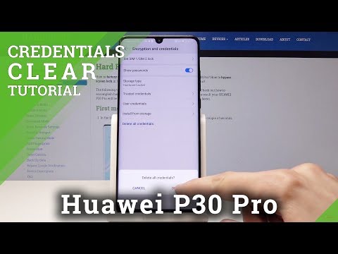 How to Clear Credentials in HUAWEI P30 Pro - Erase Certificates
