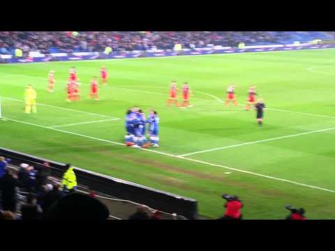 Cardiff city v bournemouth bruno manga goal