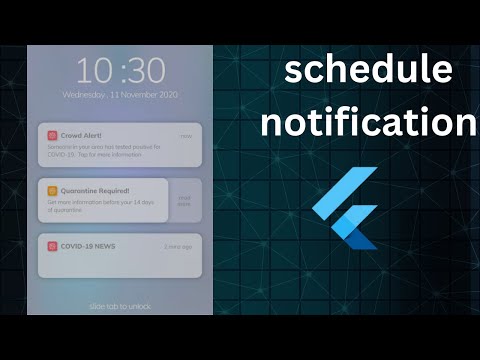 flutter local notification | add notification in flutter | schedule notification in flutter
