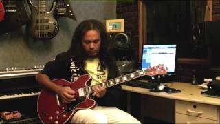 Weldon Carvalho Testando sua tagima blues 3000-Guitarra-Cabo-Mesa Tony Palácios Song.