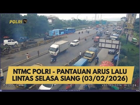 NTMC POLRI - PANTAUAN ARUS LALU LINTAS SELASA SIANG (03/02/2026)