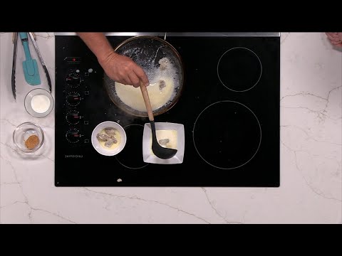 Joe White is Cooking his Grandfather's Oyster Stew Recipe in the Kitchen Concepts Kitchen