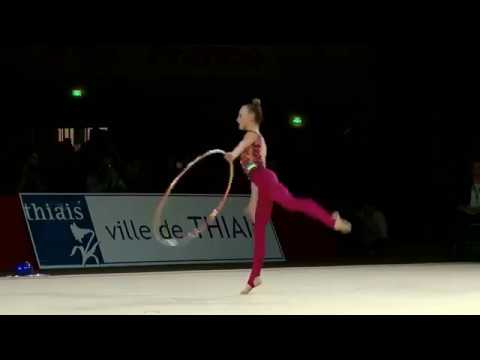 2019.03.30 Тье - Пограничная Кристина 2003 🇺🇦UKR - Обруч 19,65 - Grand Prix Thiais