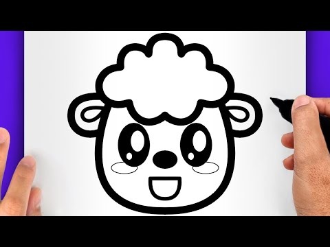 COMMENT DESSINER UN MOUTON KAWAII FACILEMENT POUR DÉBUTANT