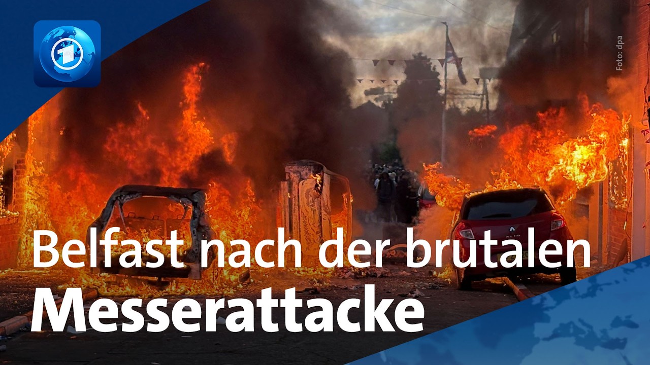 Gewalt und Proteste nach brutalem Messerangriff: Was in Belfast passiert