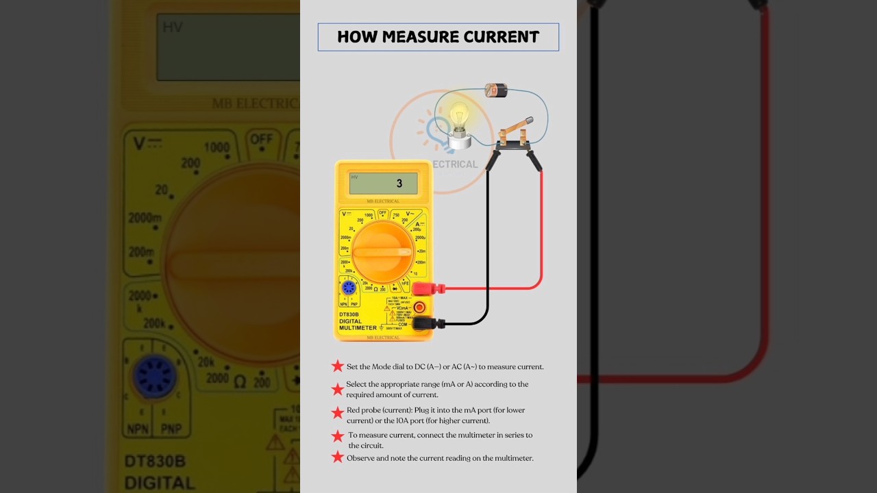 How to use multimeter correctly for electrician?