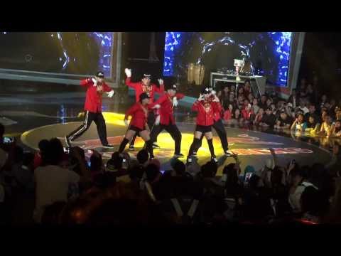 KRISPY crew at Kratingdaeng Power Dance Final Fusion 2013. Grand final