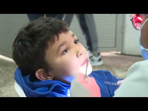 Salud Bucal: niños y niñas recibieron atención odontológica en el barrio Villa Felicidad de Progreso