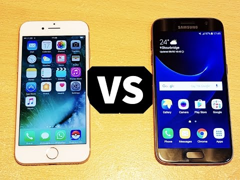iPhone 7 vs Samsung Galaxy S7 Fingerprint Scanner Speed Test Video