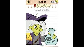 Brain Test 5 Level 127: The witch needs an empty bottle Walkthrough