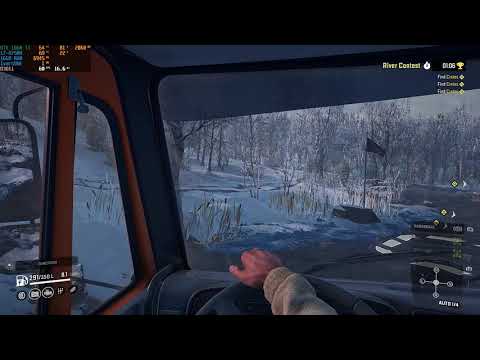 SnowRunner Walkthrough Part 118 - "River Contest" [2160p60]