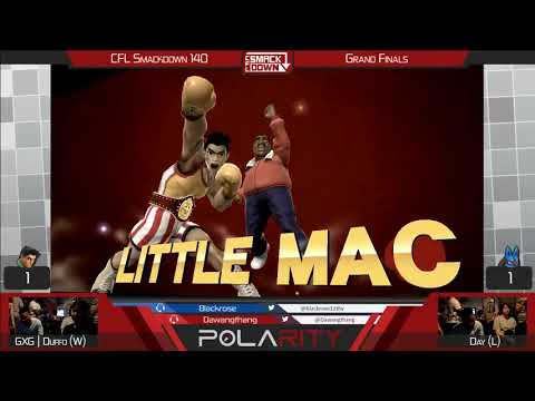 CFL Smackdown 140 WiiU - GxG | Duffo (Little Mac) vs Day (Lucario) - Grand Finals