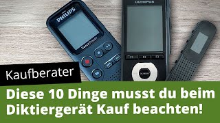 Diese 10 Dinge musst du beim Diktiergerät-Kauf beachten! [Kaufberater + Produktempfehlungen]