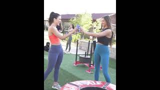 Grab some friends & some #HydroShots an outdoor gym & good vibes for the best powered workout!!