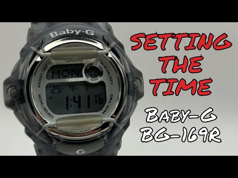 Setting Baby-G BG-169R Time Fast and Easy Tutorial