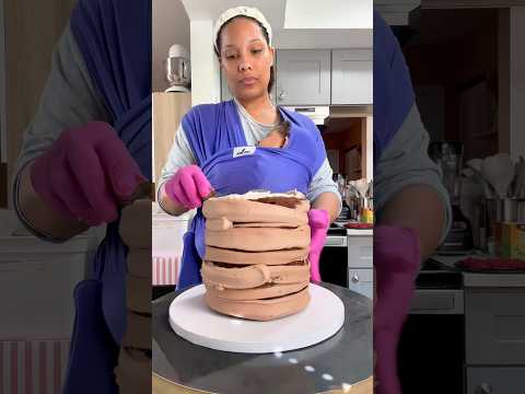 Floral Chocolate Cake #shortsvideo #cake