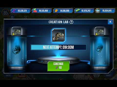 Feeding Velociraptor Gen 2 to MAX 40 LVL || Jurassic World™ The Game