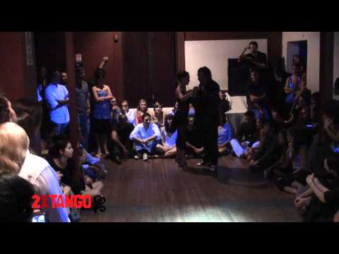  Juana Sepulveda  and  Mariano Frumboli  are  dancing  to  the  tango  "  Belgica  "