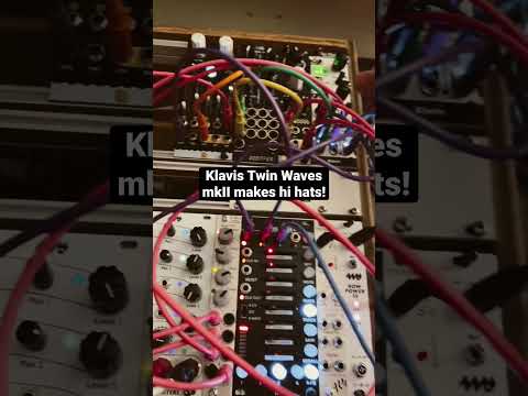 The most versatile oscillator. Klavis twin waves can do bass, leads and hi hats! #klavis #eurorack