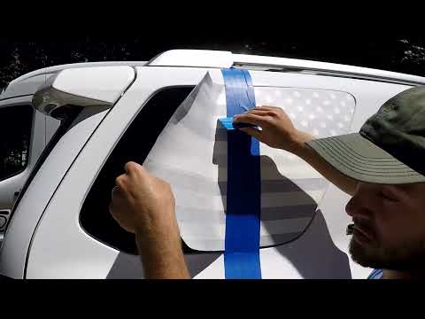 How to install American Flag decals (Steps are the same for other designs)