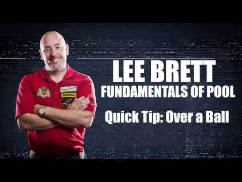 APA - Lee Brett Billiard Instruction Series - Quick Pool Tip - How to Shoot Over A Ball