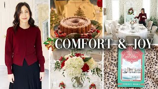 Christmas Tablescape, Florals, Cozies & Fudgy Cake