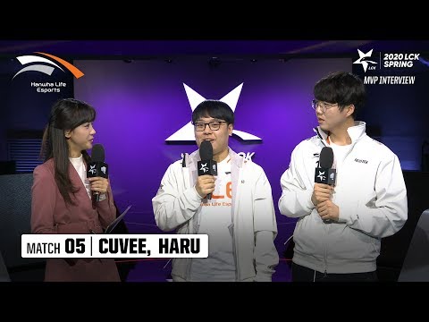 Interview with CuVee, Haru  | HLE vs T1 02.07 | 2020 LCK Spring