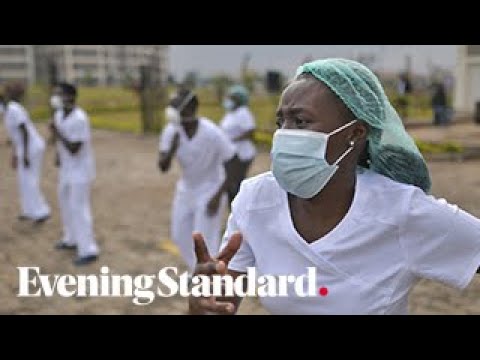 Coronavirus: Kenyan nurses take part in Zumba class to boost morale