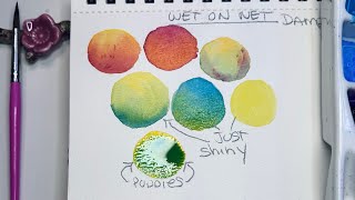 🌸 My Wet on On Wet watercolor secrets for BEGINNERS~  Wet on Wet (The Right Way) 🌸