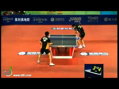 Harmony 2011 China Open - ZHANG Jike vs CHUANG Chih-Yuan (Game 2)