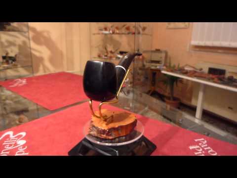 Pipa in radica bent panel freehand - www.paronellipipe.it