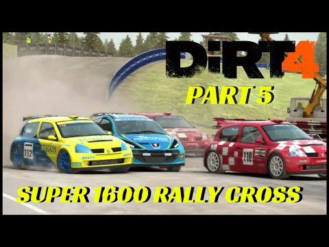Dirt 4 gameplay Part 5 | Super 1600 Rally cross (Full Game) PS4 PRO #Dirt4