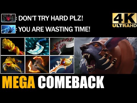 Divine Rapier Ursa Defend Mega Creeps - Epic Comeback 7.28 Dota 2 Pro Gameplay