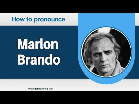 How to Pronounce Marlon Brando in English Correctly