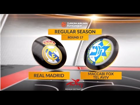 EuroLeague Highlights RS Round 17: Real Madrid 80-75 Maccabi FOX Tel Aviv