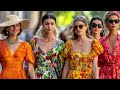 Milan Street Style August 2025 Stylish Italian Women In Quiet Luxury Summer Dresses At 32 C