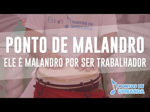 Capa do vídeo: Ele é malandro um ser trabalhador