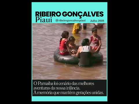 Ribeiro Gonçalves Piauí - Uma tarde de alegria no Rio Parnaíba
