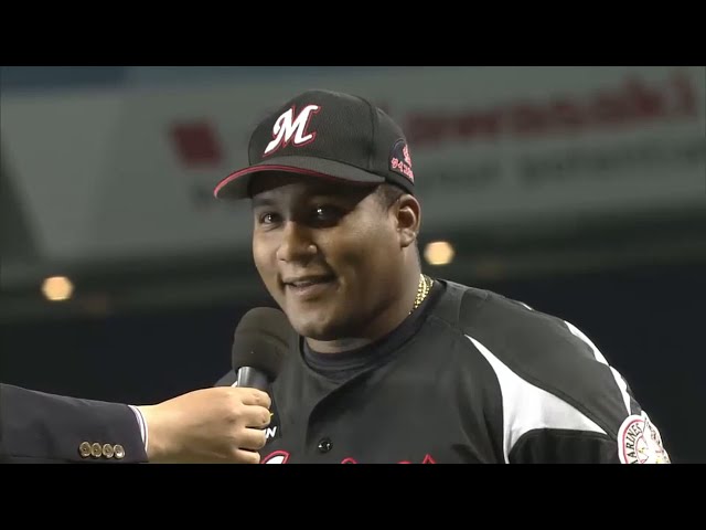 マリーンズ・デスパイネ選手ヒーローインタビュー 2015/5/21 L-M