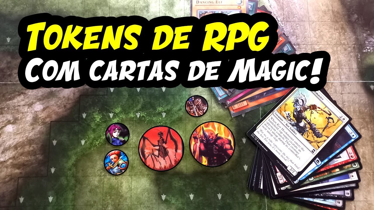 Super Fácil! Como fazer tokens de RPG de mesa
