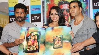 Akshay Kumar and Sonakshi Sinha Launch “Rowdy Rathore” DVD