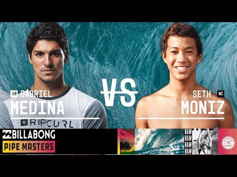 Gabriel Medina vs. Seth Moniz - Round Three, Heat 6 - Billabong Pipe Masters 2018